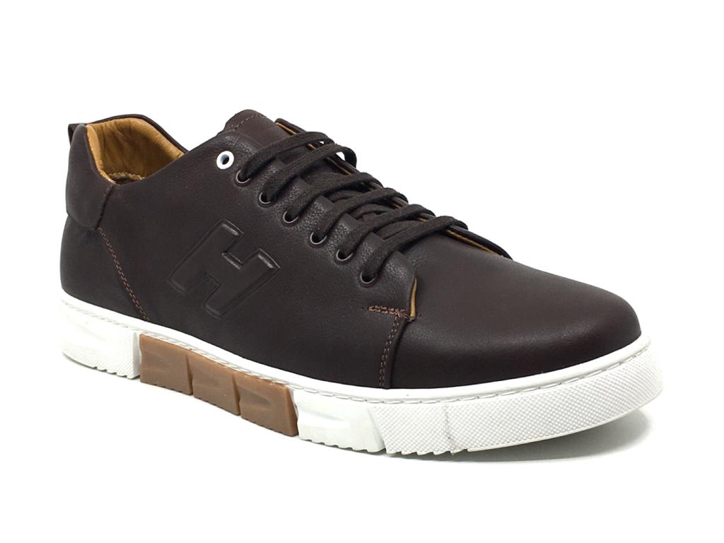 Luis Figo 4463 Hakiki Deri Ortopedik Erkek Rahat Günlük Büyük Numara Sneaker Ayakkabı 45-48