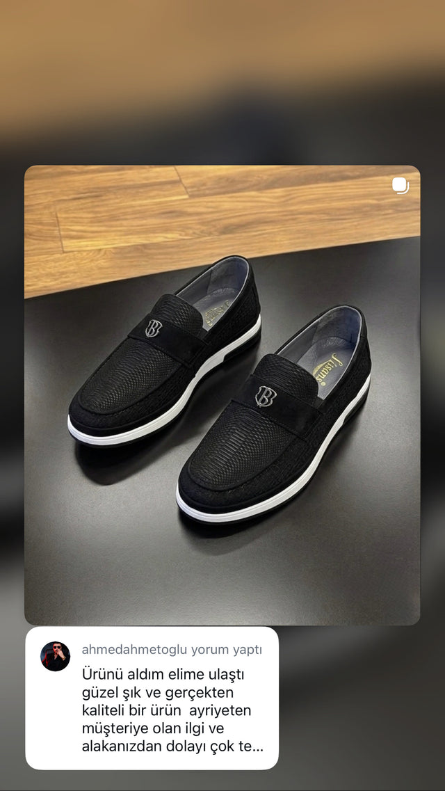 Siyah süet erkek loafer ayakkabı – şık ve kaliteli müşteri yorumu | Taşpınar Ayakkabı – müşteri yorumu | Taşpınar Ayakkabı