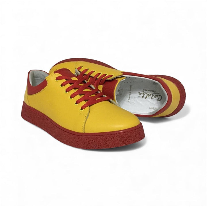 Catelli %100 Deri Ortopedik Erkek Rahat Günlük Sneaker Mevsimlik Ayakkabı 40-44